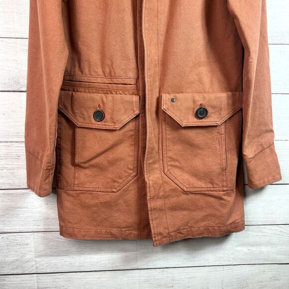 Zanerobe Rustic Orange Button Chore Jacket Button Coat Size S Mens - Picture 5 of 13